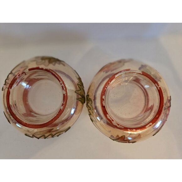 Yankee Candle Cornucopia Autumn Leaf Motif Glass Tea Light Holders - Picture 3 of 7